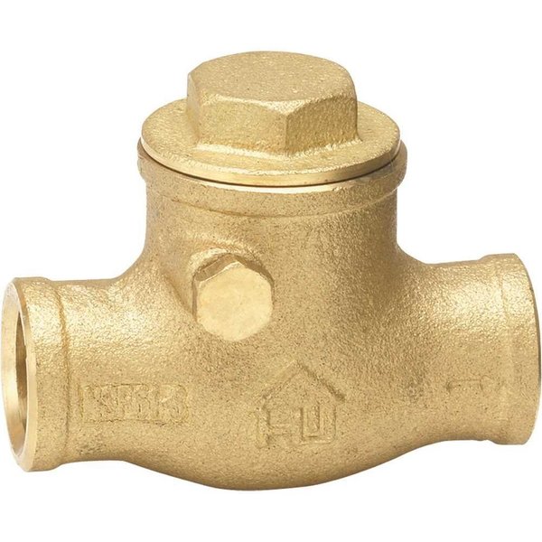 Everbilt 1/2 in. Brass Sweat x Sweat Swing Check Valve 240-4-12-EB